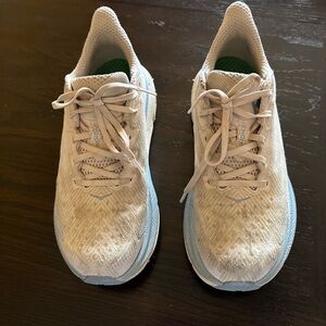 Women's Cream and Blue Athletic Shoes